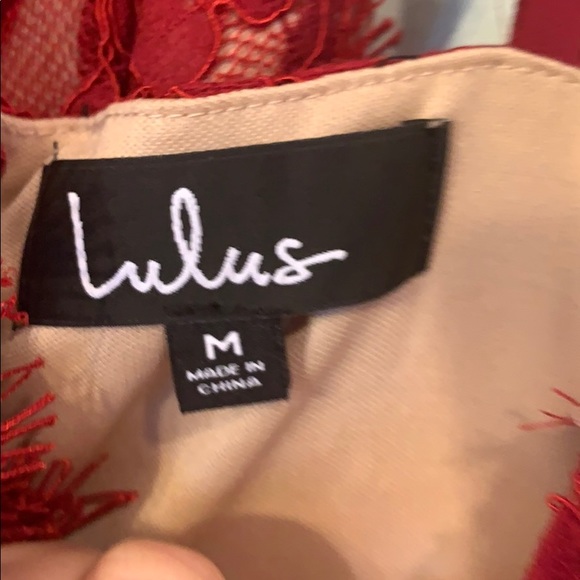 Wine Red Lace Halter Bodycon Mini Dress - Picture 9 of 9